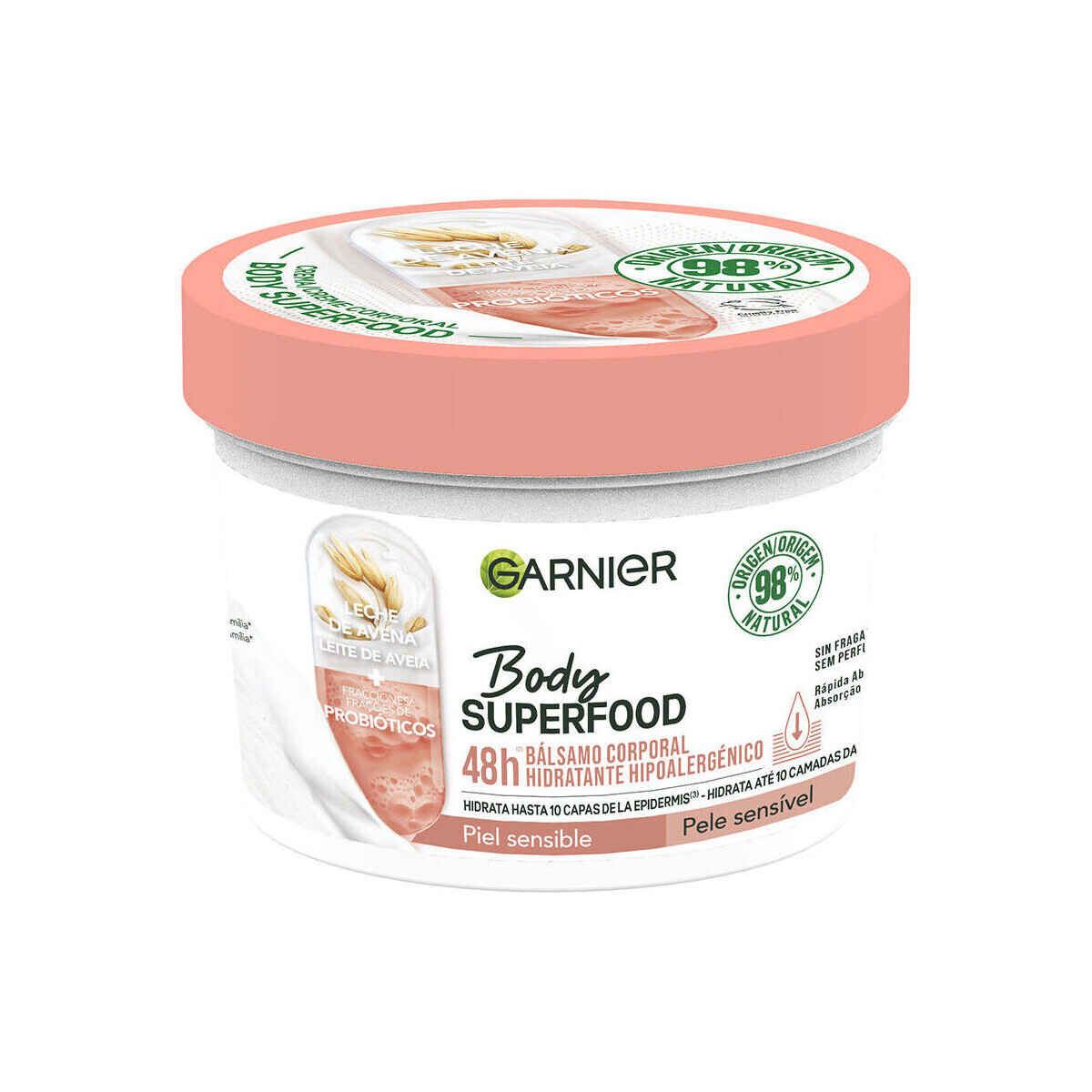 Belleza Hidratantes & nutritivos Garnier Body Superfood Bálsamo Corporal Hidratante Hipoalergénico 
