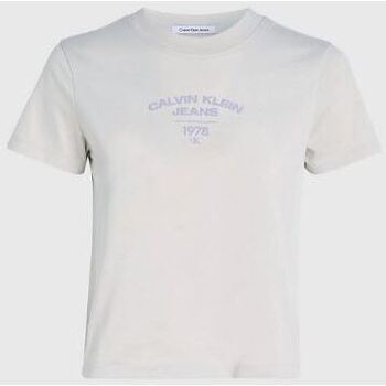 textil Mujer Camisetas manga corta Calvin Klein Jeans CAMISETA  VARSITY LOGO MUJER 
