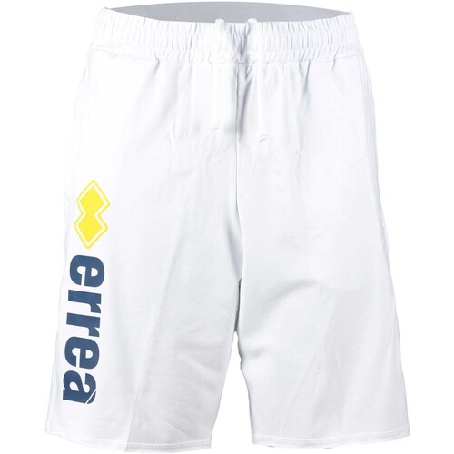 textil Hombre Shorts / Bermudas Errea Republic Essential Short Raw Cut Man Logo 74 Ad Blanco