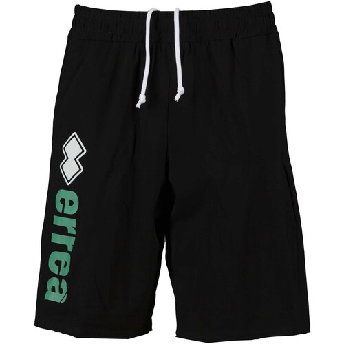 textil Hombre Shorts / Bermudas Errea Republic Essential Short Raw Cut Man Logo 74 Ad Negro