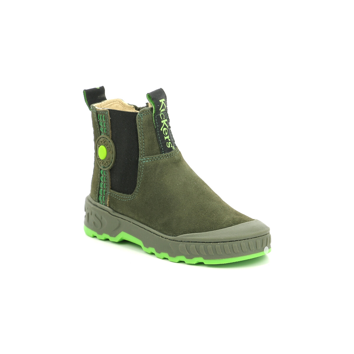 Zapatos Niño Botas de caña baja Kickers Kicktrust Verde