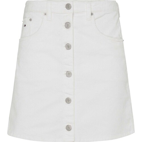 textil Mujer Faldas Tommy Jeans Tjw Pop Cord Button Blanco