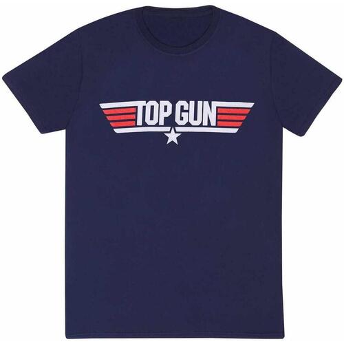 textil Camisetas manga larga Top Gun HE1545 Azul