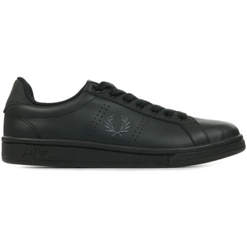 Zapatos Hombre Deportivas Moda Fred Perry B721 Leather Negro