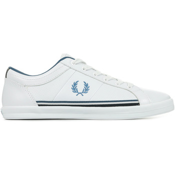 Zapatos Hombre Deportivas Moda Fred Perry Baseline Perf Leather Blanco