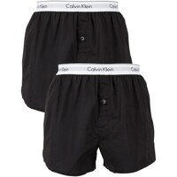 Ropa interior Hombre Boxer Calvin Klein Jeans Pack De 2 Bóxers Tejidos Ajustados Con Logo Negro