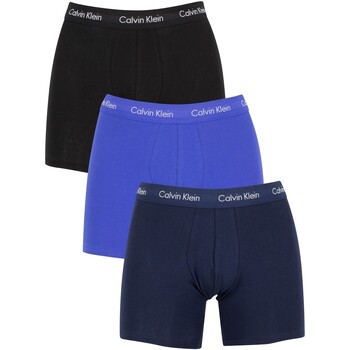 Ropa interior Hombre Calzoncillos Calvin Klein Jeans Pack De 3 Calzoncillos De Algodón Elásticos Azul