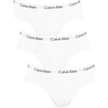 Ropa interior Hombre Braguitas Calvin Klein Jeans Pack De 3 Calzoncillos De Cadera Blanco