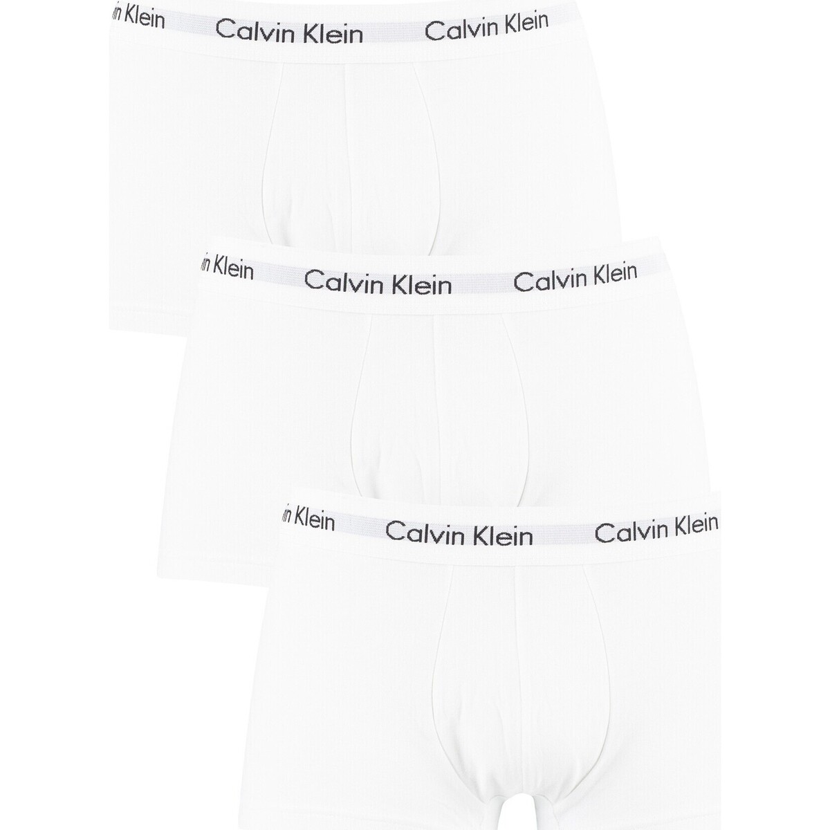 Ropa interior Hombre Calzoncillos Calvin Klein Jeans 3 Pack Low Rise Trunks Blanco