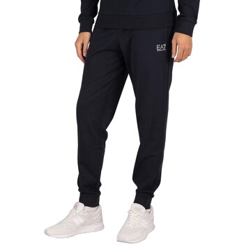 textil Hombre Pantalones de chándal Emporio Armani EA7 Joggers Con Logotipo Pequeño Azul