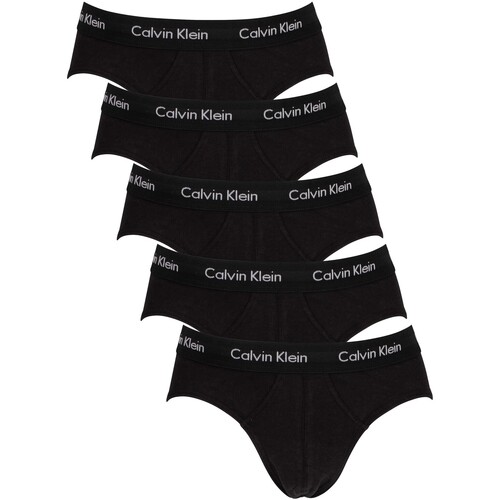 Ropa interior Hombre Braguitas Calvin Klein Jeans Pack De 5 Braguitas De Cadera Classic Fit Negro