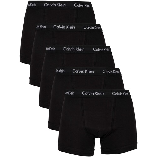 Ropa interior Hombre Calzoncillos Calvin Klein Jeans 5 Pack Trunks Negro