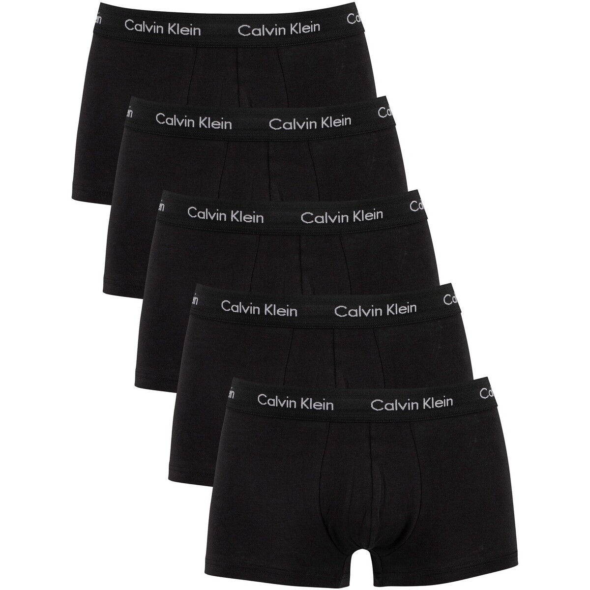 Ropa interior Hombre Calzoncillos Calvin Klein Jeans Paquete De 5 Troncos De Baja Altura Negro