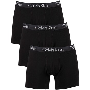 Ropa interior Hombre Calzoncillos Calvin Klein Jeans Pack De 3 Bóxers Con Estructura Moderna Negro