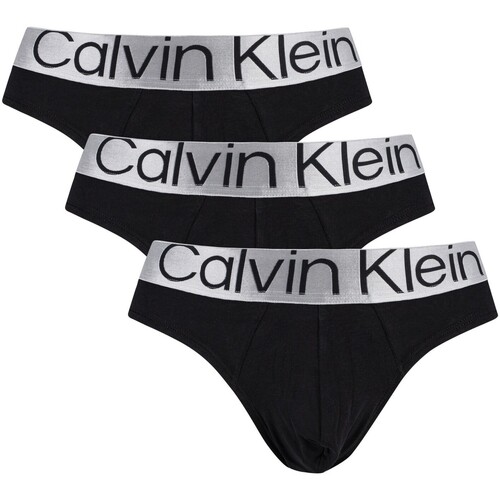 Ropa interior Hombre Braguitas Calvin Klein Jeans Paquete De 3 Calzoncillos De Acero Reconsiderados Negro