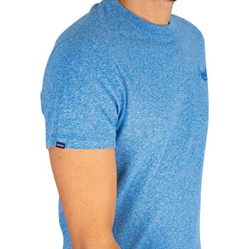 Superdry Camiseta Bordada Con Logo Vintage Azul