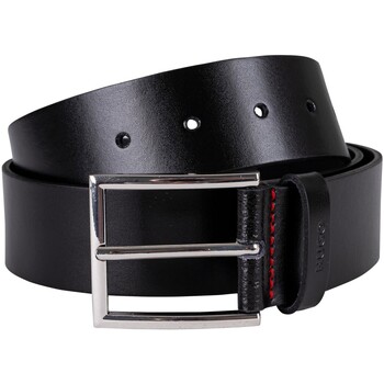 Accesorios textil Hombre Cinturones BOSS Cinturón De Cuero Giaspo Negro