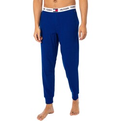 textil Hombre Pijama Tommy Hilfiger Logotipo De Pretina Pantalones De Pijama Azul