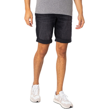 textil Hombre Shorts / Bermudas Calvin Klein Jeans Pantalones Cortos De Mezclilla Delgada Negro