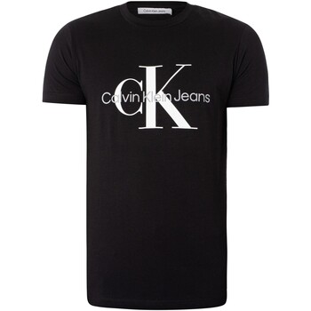 Calvin Klein Jeans Camiseta Ajustada Core Monologo Negro