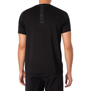 Emporio Armani EA7 Camiseta Ventus 7 Chest Box Logo Negro