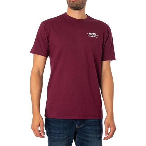textil Hombre Camisetas manga corta Vans Camiseta Esencial Con Logo En La Espalda Rojo
