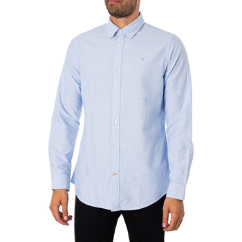textil Hombre Camisas manga larga Barbour Camisa De Vestir Oxtown Azul