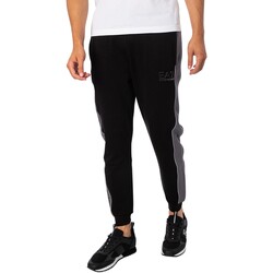 textil Hombre Pantalones de chándal Emporio Armani EA7 Joggers De Marca Lateral Negro