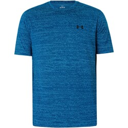 textil Hombre Camisetas manga corta Under Armour Camiseta Jacquard Tech Vent Azul