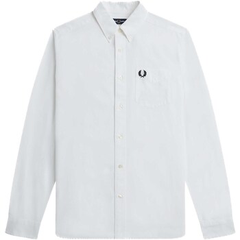 textil Hombre Camisas manga larga Fred Perry Fp Oxford Shirt Blanco