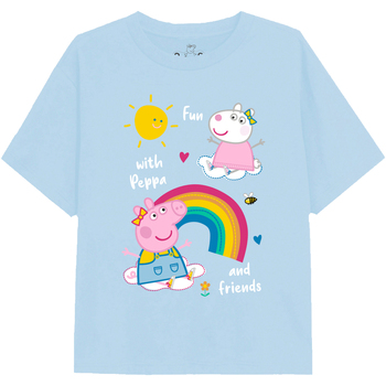 textil Niña Camisetas manga larga Dessins Animés Rainbows & Friends Azul