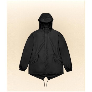 textil Mujer Chaquetas Rains Fishtail Jacket Black Negro