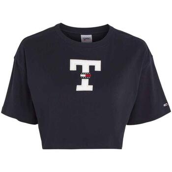 textil Mujer Tops y Camisetas Tommy Jeans TJW CLS MODERN PREP FLAG TEE Azul