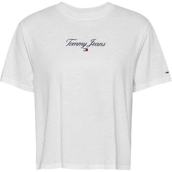 textil Mujer Tops y Camisetas Tommy Jeans TJW CLS ESSENTIAL LOGO 1 SS Blanco