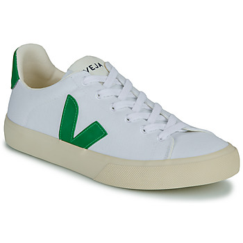 Zapatos Zapatillas bajas Veja CAMPO CANVAS Blanco / Verde