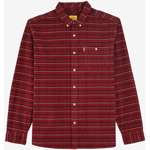textil Hombre Camisas manga larga Oxbow Chemise COTUKA Rojo