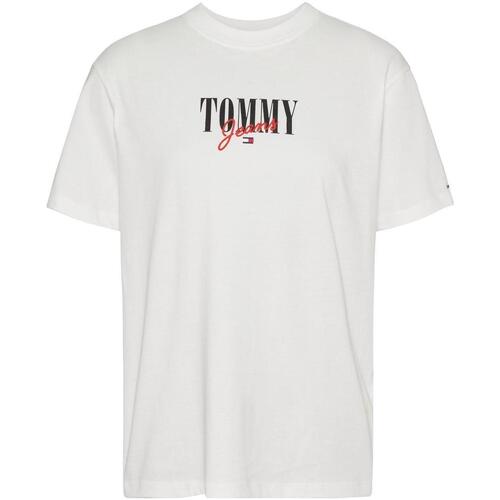 textil Mujer Tops y Camisetas Tommy Jeans TJW RLX ESSENTIAL LOGO 1+ SS Blanco