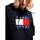 textil Mujer Vestidos Tommy Jeans TJW CABLE FLAG HOODIE DRESS Negro