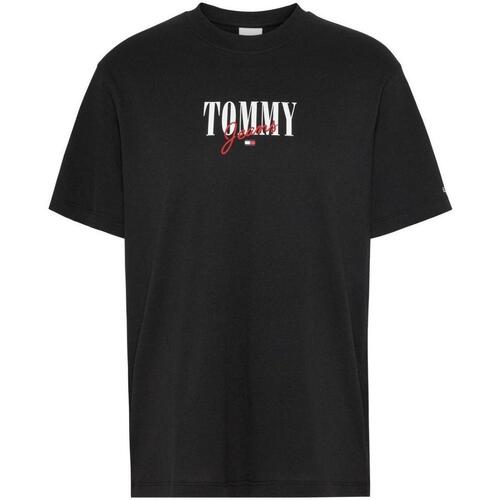 textil Mujer Camisetas manga corta Tommy Hilfiger DW0DW16441BDS Negro