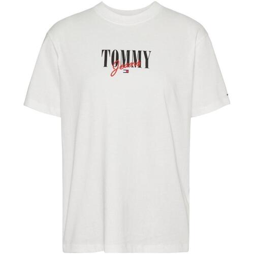 textil Mujer Camisetas manga corta Tommy Hilfiger DW0DW16441YBR Blanco
