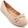 Zapatos Mujer Bailarinas-manoletinas Leindia 83757 Beige