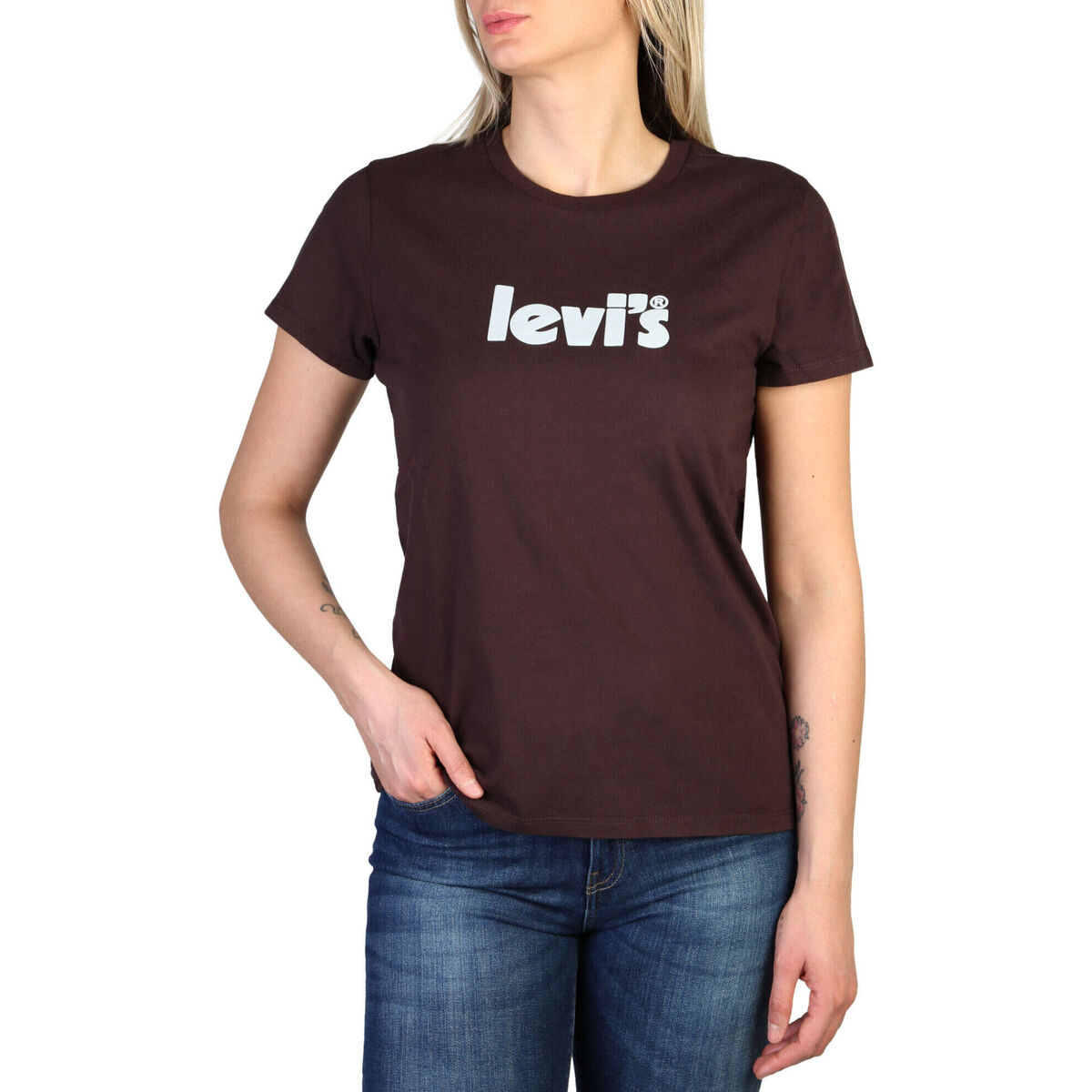 textil Mujer Tops y Camisetas Levi's - 17369_the-perfect Marrón