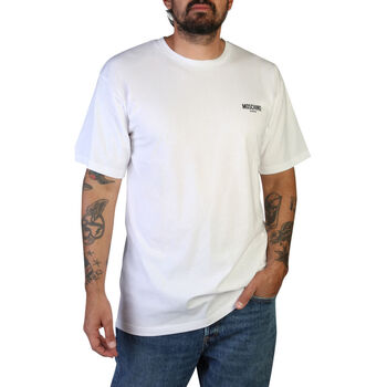 textil Hombre Tops y Camisetas Moschino A0707-9412 A0001 White Blanco