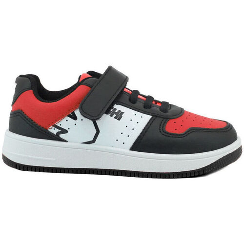 Zapatos Hombre Deportivas Moda Shone 002-002 Black/Red Negro