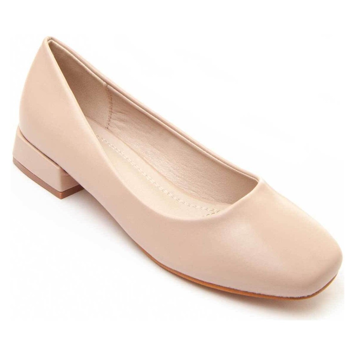 Zapatos Mujer Bailarinas-manoletinas Leindia 83736 Beige