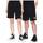 textil Hombre Shorts / Bermudas Converse Shorts Go-To All Zwart  10024946-A01 Negro
