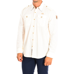 textil Hombre Camisas manga larga La Martina HMCG60-PP003-00002 Beige