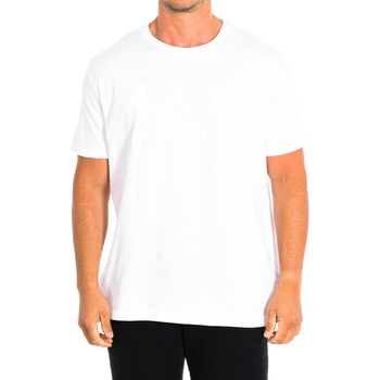 textil Hombre Camisetas manga corta La Martina TMR309-JS206-00001 Blanco