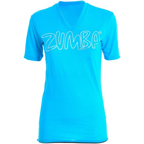 textil Mujer Tops y Camisetas Zumba Z2T00144-AZUL Azul