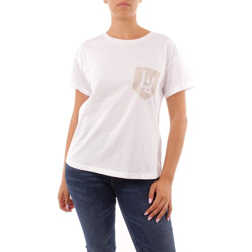textil Mujer Camisetas manga corta Liu Jo WF3079J5923 Blanco